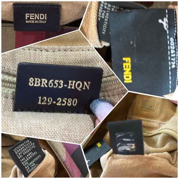 Authentic RARE Fendi Rainbow Pequin Large Hobo in BEAUTIFUL Vintage Condition! - Picture 16 of 16